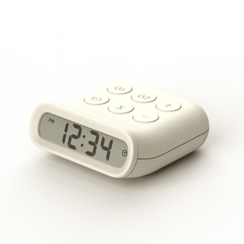 Small Mini Snooze Alarm Clock Electronic LED Time Display